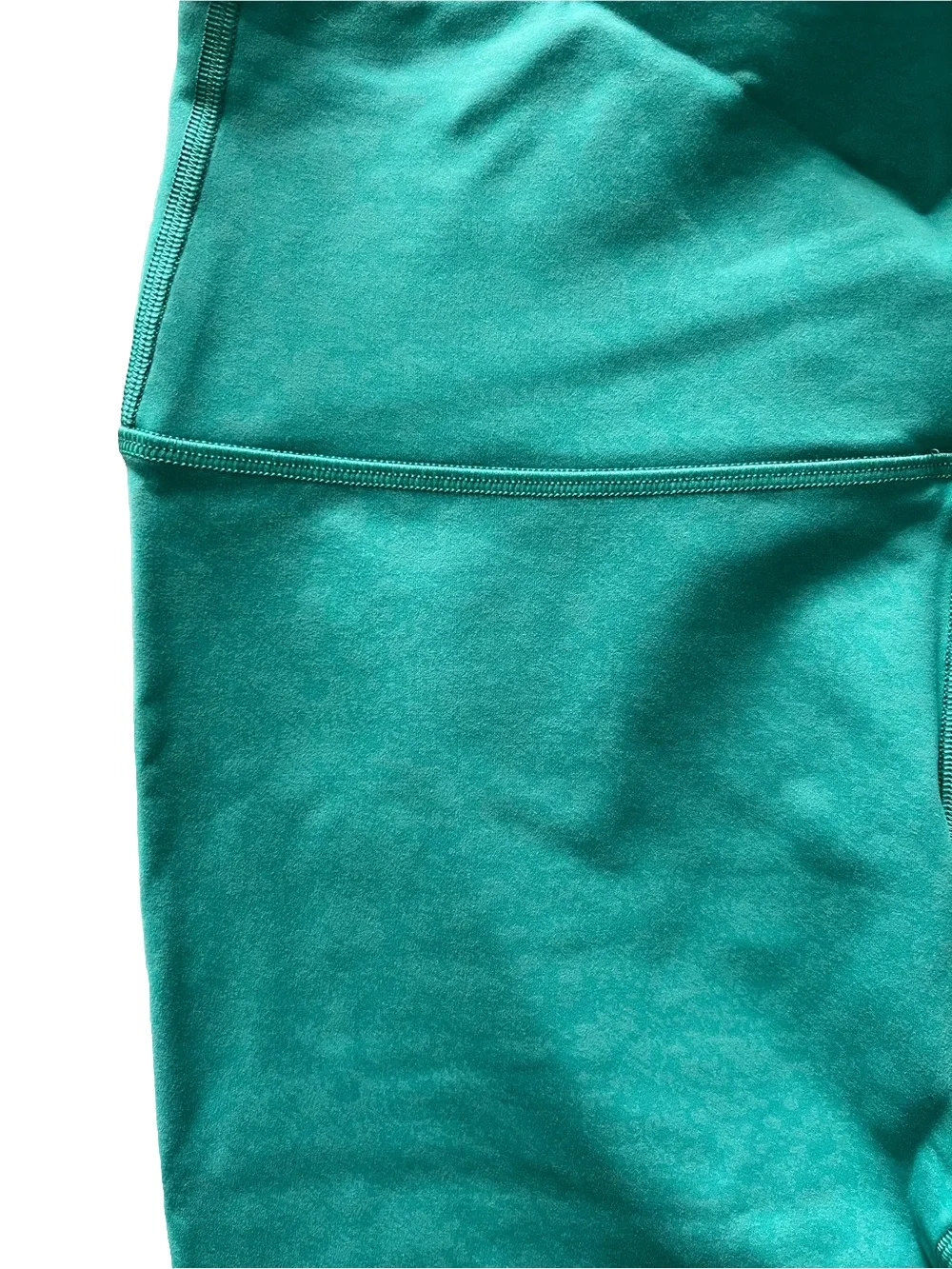 Lululemon Wunder Train Maldives Green Contour Fit High-Rise Tights 25” - Size 10